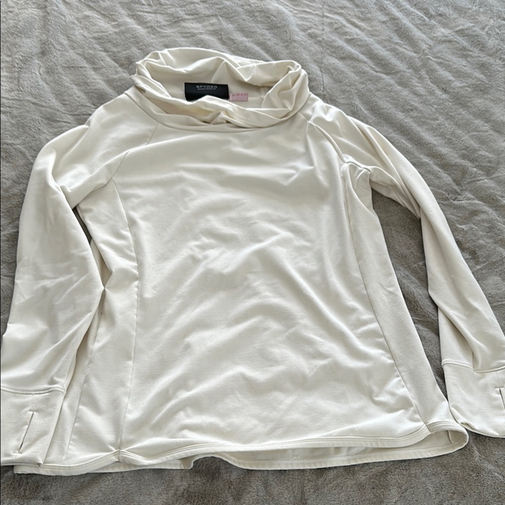 Women's Cream Spyder size 14-16 workout top